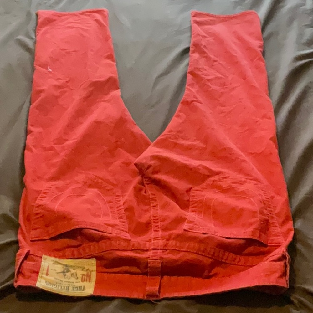 True Religion Red Corduroy Pants